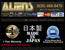 Tablet Screenshot of onex-hid.com